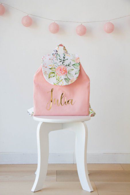 Sac cartable rosier rose poudré 