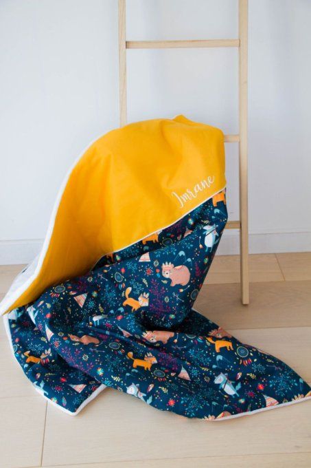 Couverture bébé ours indien